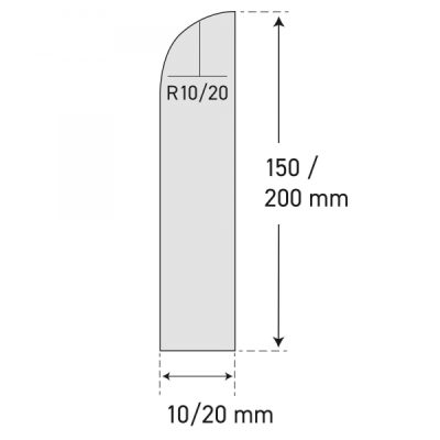 TRAFFIC-LINE Wall Protection Profiles Length 2060mm x H200mm x Thickness 20mm - Anthracite Grey - Image 7