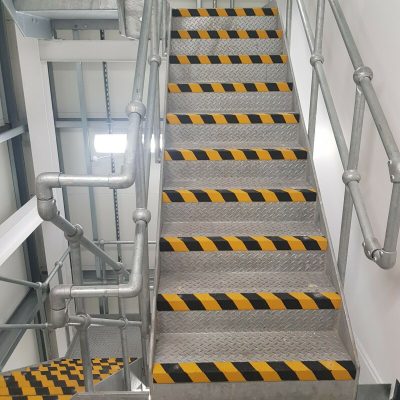 500mm x 55mm x 55mm Stair Yellow tread nosings-Anti Slip-Hard Wearing Quartz Grit Coating - Image 4